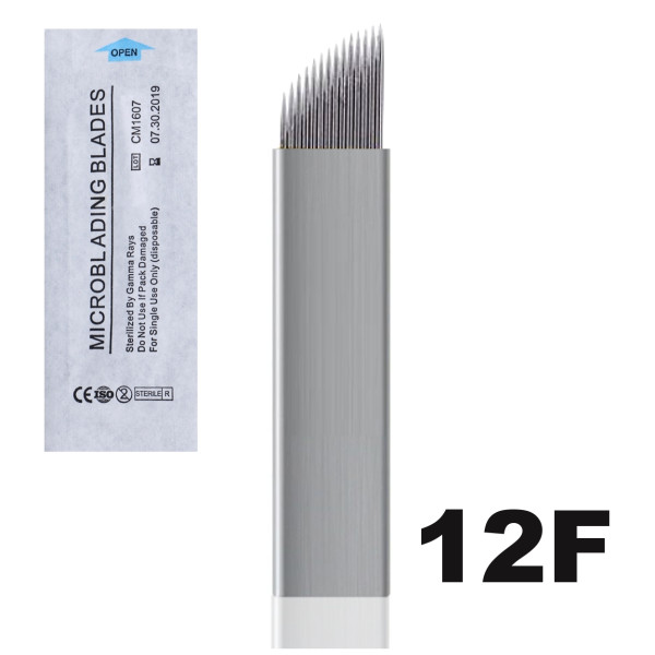 Jehla čepelka pro 3D permanentní make up F12 pin sterilní v kovu S