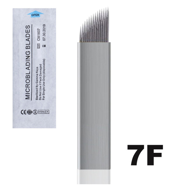 Jehla čepelka pro 3D permanentní make up F7 pin sterilní v kovu S