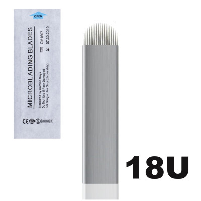Jehla čepelka pro 3D permanentní make up U18 pin sterilní v kovu S