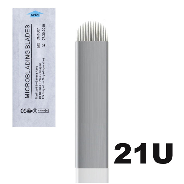 Jehla čepelka pro 3D permanentní make up U21 pin sterilní v kovu S
