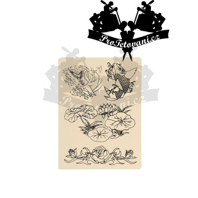 Trénovací tetovací kůže vzor ryba