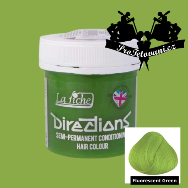 La Riche Directions Fluorescent Green barva na vlasy 