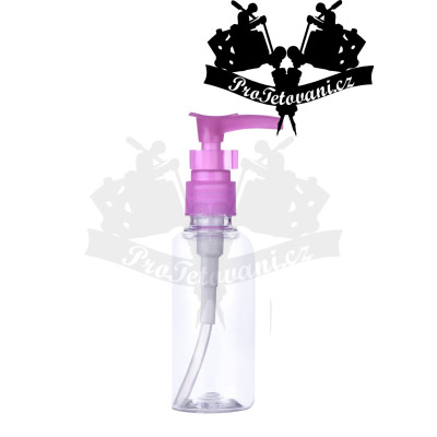 Lahvička s pumpičkou 100 ml Pink
