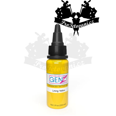 Intenze GEN-Z Linning Yellow 30ml tetovací barva