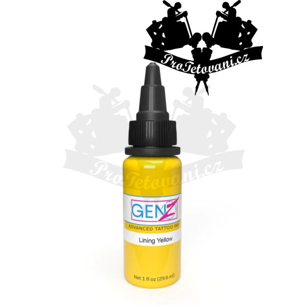 Intenze GEN-Z Linning Yellow 30ml tetovací barva