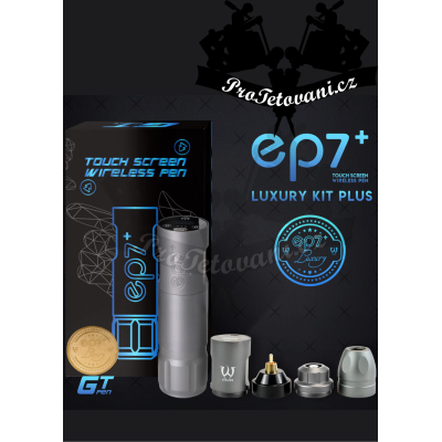 Bezdrátový rotační tetovací strojek AVA PREMIUM GT PEN EP7+ LUXURY Kit GRAY