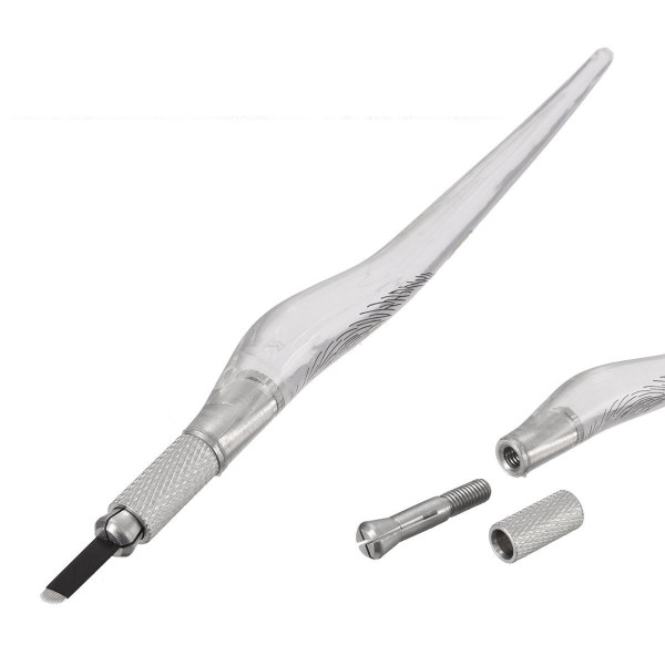 Manuální mikrodermální pero pro 3D permanentní make up Clear