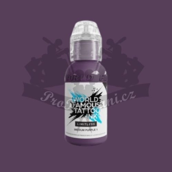Tetovací barva World Famous Limitless MEDIUM PURPLE 1 V2 30 ml REACH 2023