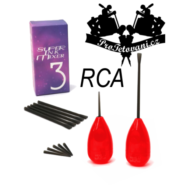 Mixér pro míchání tetovacích barev Super Ink Mixer III red