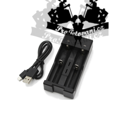 Nabíječka LI-ION baterií pro tetovací strojky duální