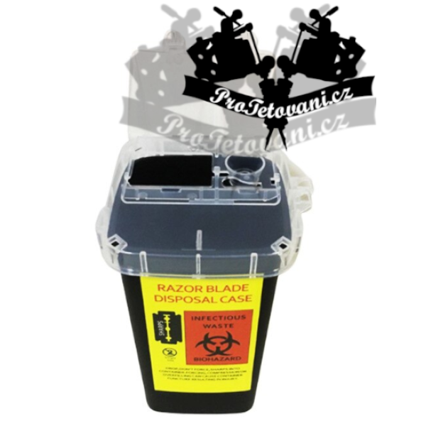 Nádobka pro tetovací a barber odpad 1l Černá