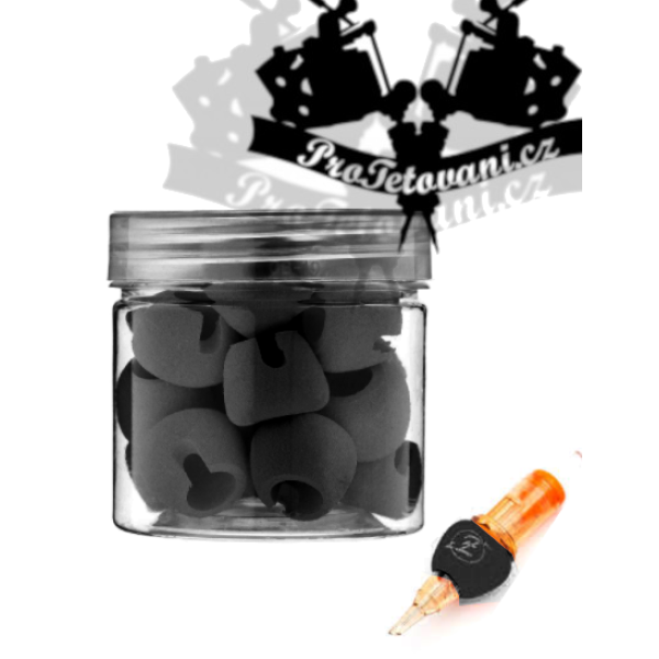 Návleky na cartridge EZ Tact Memory Foam 30 Ks BLACK
