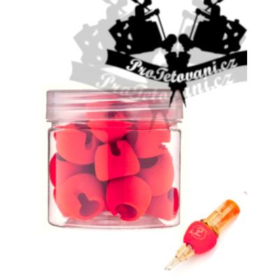 Návleky na cartridge EZ Tact Memory Foam 30 Ks RED