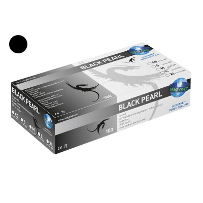 Nitrilové rukavice vhodné pro tetování BLACK PEARL VELIKOST XL