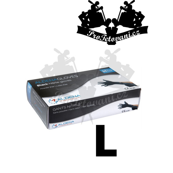 Nitrilové rukavice ALDENA BLACK L