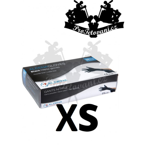 Nitrilové rukavice ALDENA BLACK XS