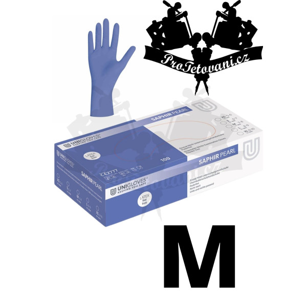 Nitrilové rukavice Saphir Pearl BLUE M