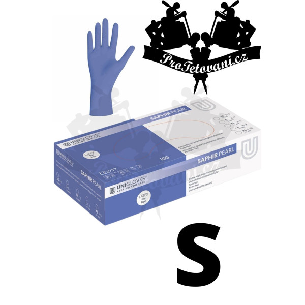 Nitrilové rukavice Saphir Pearl BLUE S