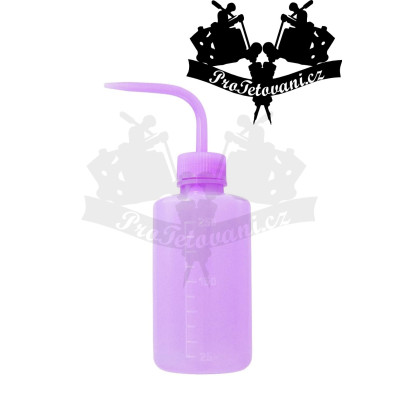 Střička plastová láhev s pipetou na tetování 250ml FIALOVÁ