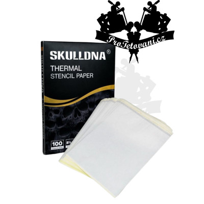Obtiskovací papír SKULLDNA pro tetovací motivy BALENÍ 100 Ks