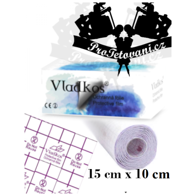 Ochranná folie po tetování VLADKOS PROTECTIVE LESKLÁ kus 10cm x 15cm