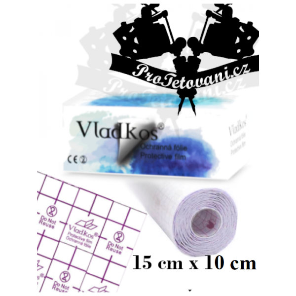 Ochranná folie po tetování VLADKOS PROTECTIVE LESKLÁ kus 10cm x 15cm