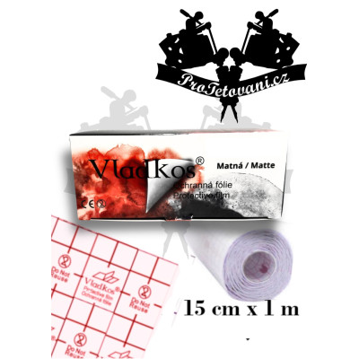 Ochranná folie po tetování VLADKOS PROTECTIVE rolka MATNÁ 1m x 15cm