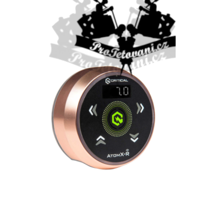 Originální tetovací zdroj CRITICAL ATOMX-R ROSE GOLD
