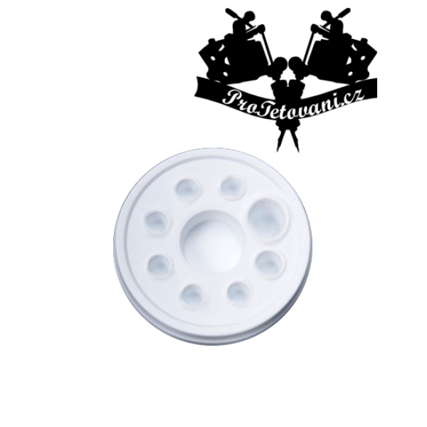Paletka kalíšků na tetování kulatá