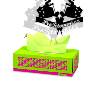 Papírové kapesníky na tetování biologicky rozložitelný GREEN