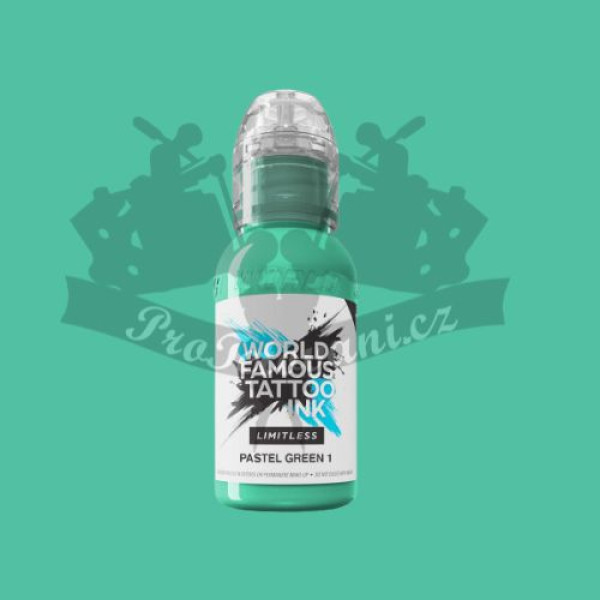 Tetovací barva World Famous Limitless PASTEL GREEN 1 30 ml REACH