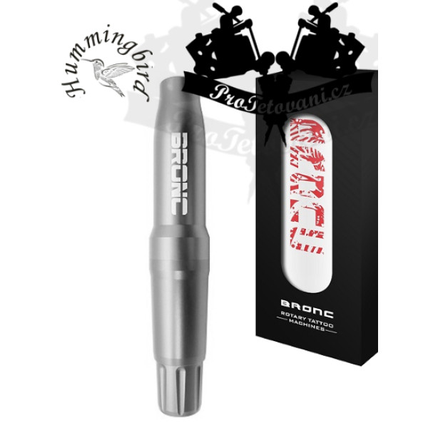 Rotační strojek pro permanentní make-up i tetování Hummingbird BRONC V4 SILVER