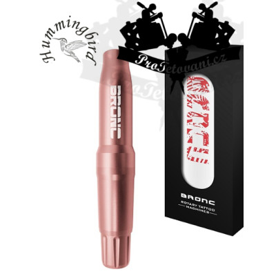 Rotační strojek pro permanentní make-up i tetování Hummingbird BRONC V4 ROSEGOLD