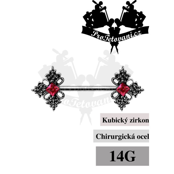 Piercing do bradavky Vintage Ornate