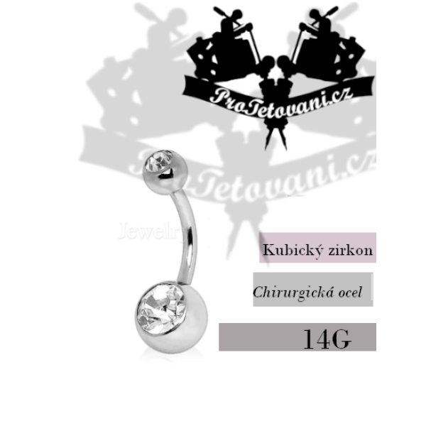 Piercing do pupíku Crystal