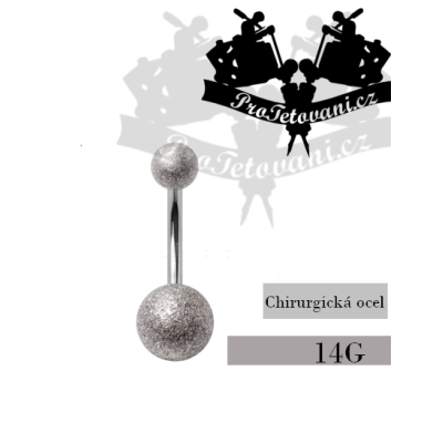 Piercing do pupíku Sanded Balls