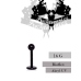 Piercing do rtu Labret UV Akryl Black