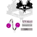 Piercing Twist UV Purple Balls