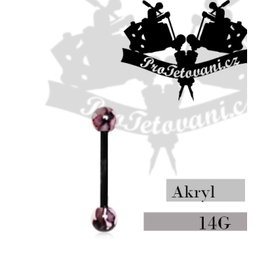 Činka akryl Marble Black AK1