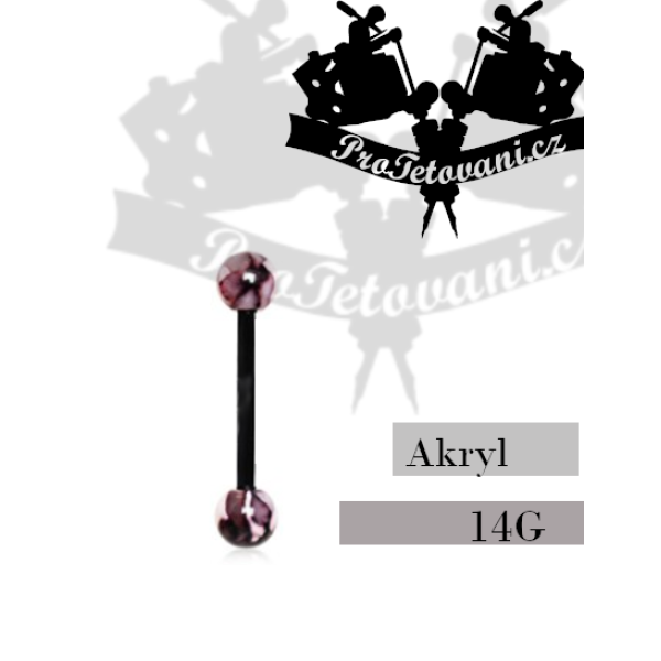 Činka akryl Marble Black AK1