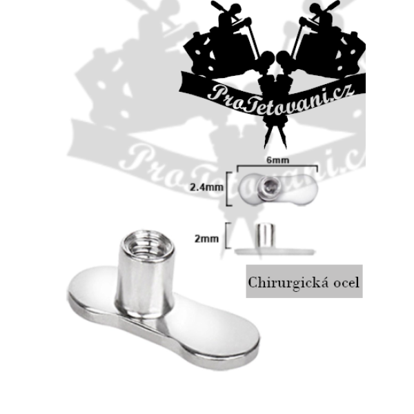 Kotva pro mikrodermální piercing bez děr