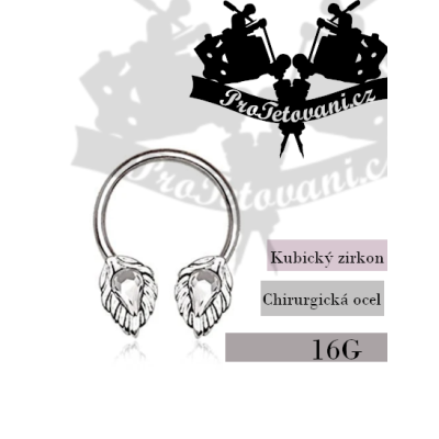 Piercing podkova Steel Silver