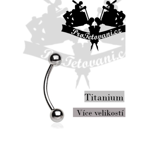 Piercing banánek Titanium