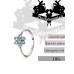 Piercing kroužek Blue Flower
