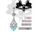 Piercing do pupíku Aqua Chandelier