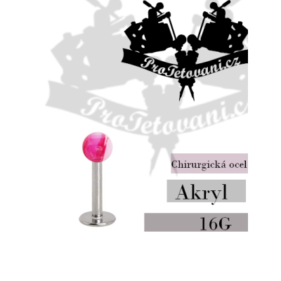 Piercing do rtu Labret Marble Pink