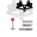 Piercing do rtu Labret Marble Pink