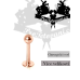 Piercing do rtu Labret Monroe Rose gold Piercing do rtu Labret Monroe Rose gold