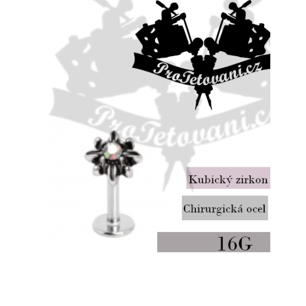 Piercing do rtu Labret Tiny Flower