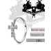 Piercing kroužek Cross